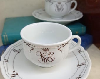 Venice Simplon Orient Express Set of Two Espresso Cups and Saucers