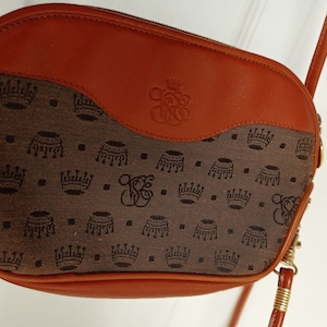 Venice Simplon Orient Express Leather Handbag. Gold And Brown Luxurious Design. Italian Made