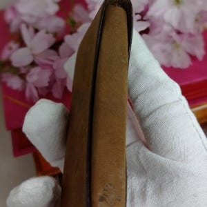 Leather Slimline Ladies Calling Card Case. Regency Design  c1870's.  Small Size Card Case. Carte De Visite