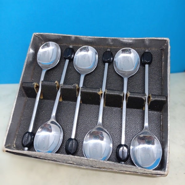 Coffee Bean Art Deco Tea Spoons Circa 1930s Vintage Afternoon Tea Luxury / Bridal Shower /Wedding Party