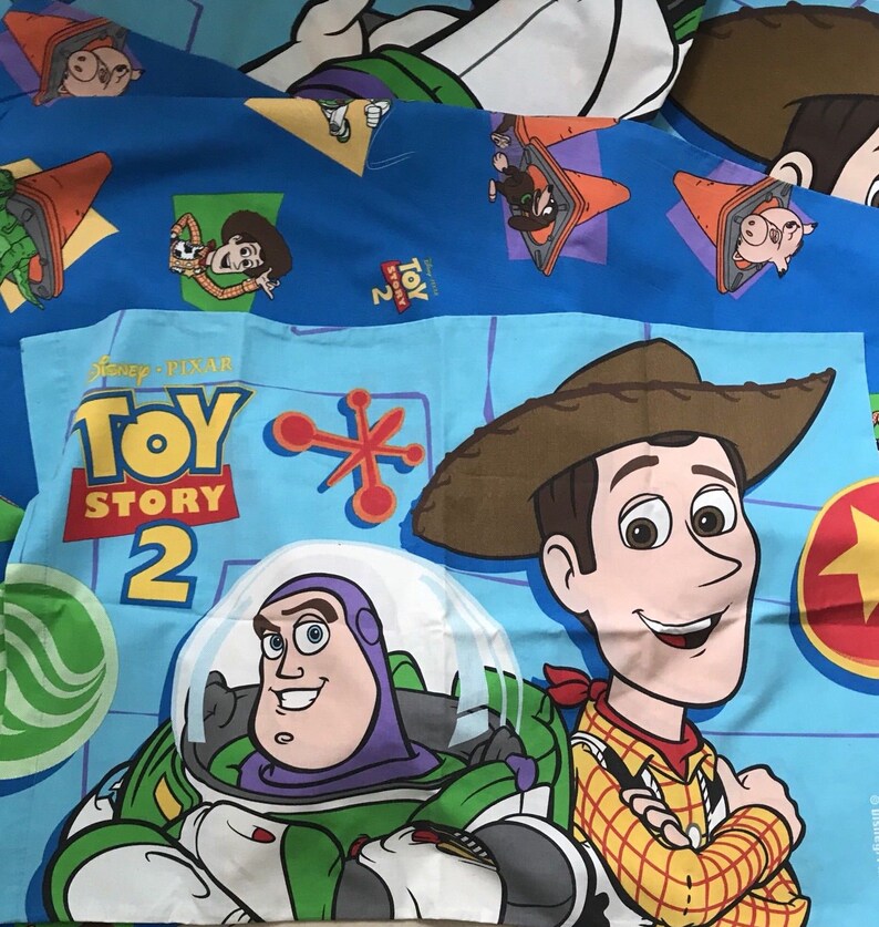 Toy Story 2 Single Bed Duvet Cover And Pillowcase Material Etsy
