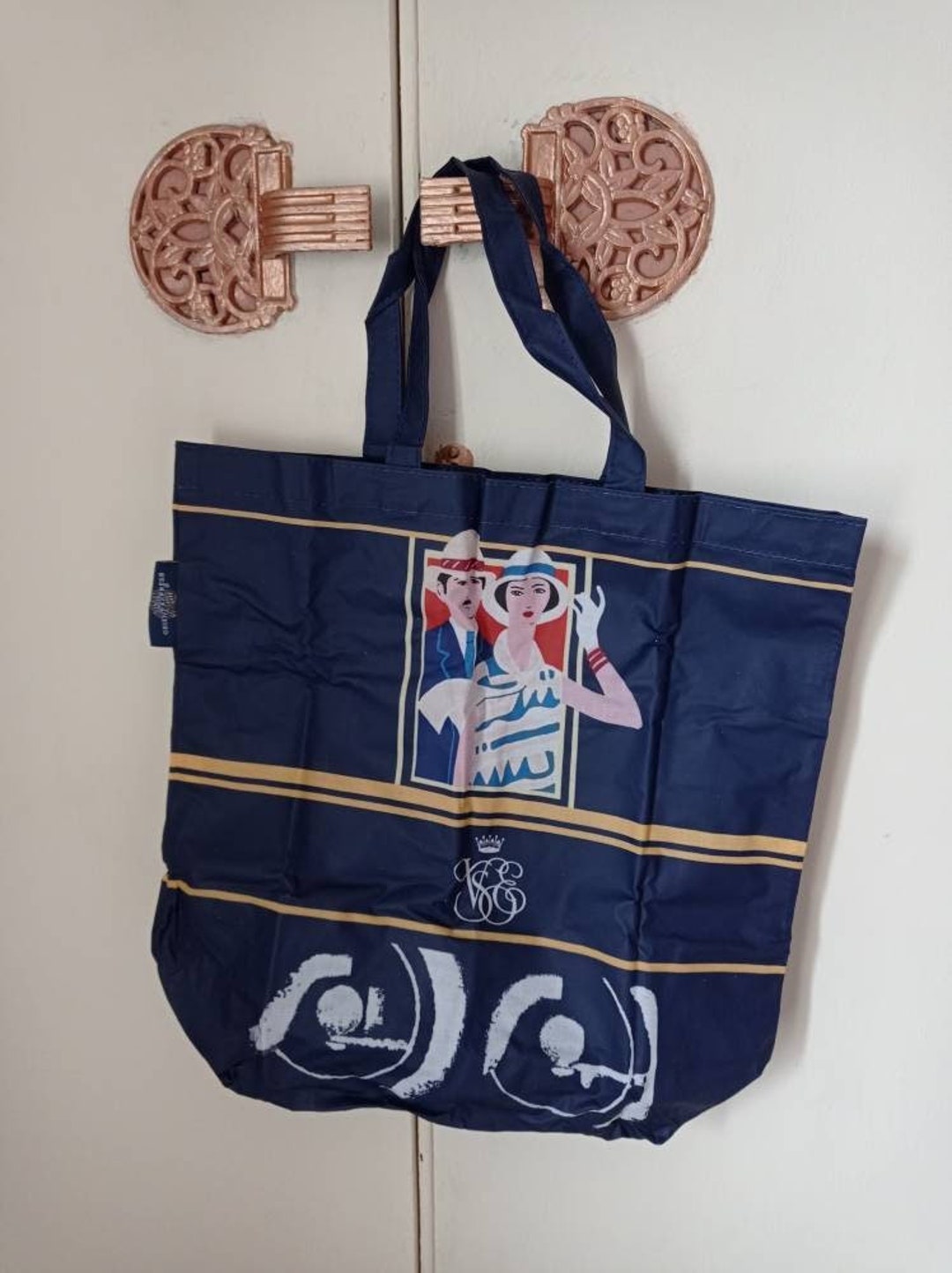 Venice Simplon Orient Express Tote Bag. People at the Window Design. Never Used. Luxurious