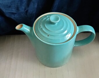 Blue Teapot by Le Creuset of France.  Kitchen Collectable. French Kitchen Chic. 1.3 litre capacity. French Kitchen