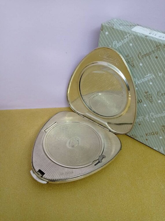 Heart Shaped  Sterling Silver Powder Compact. Che… - image 7
