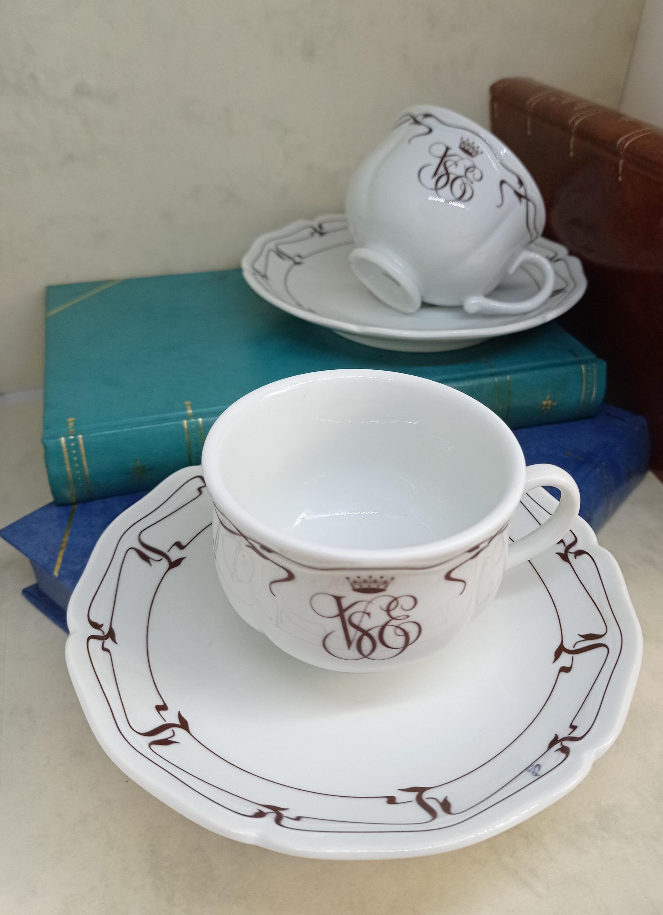 Venice Simplon Orient Express Set of Two Espresso Cups and Saucers