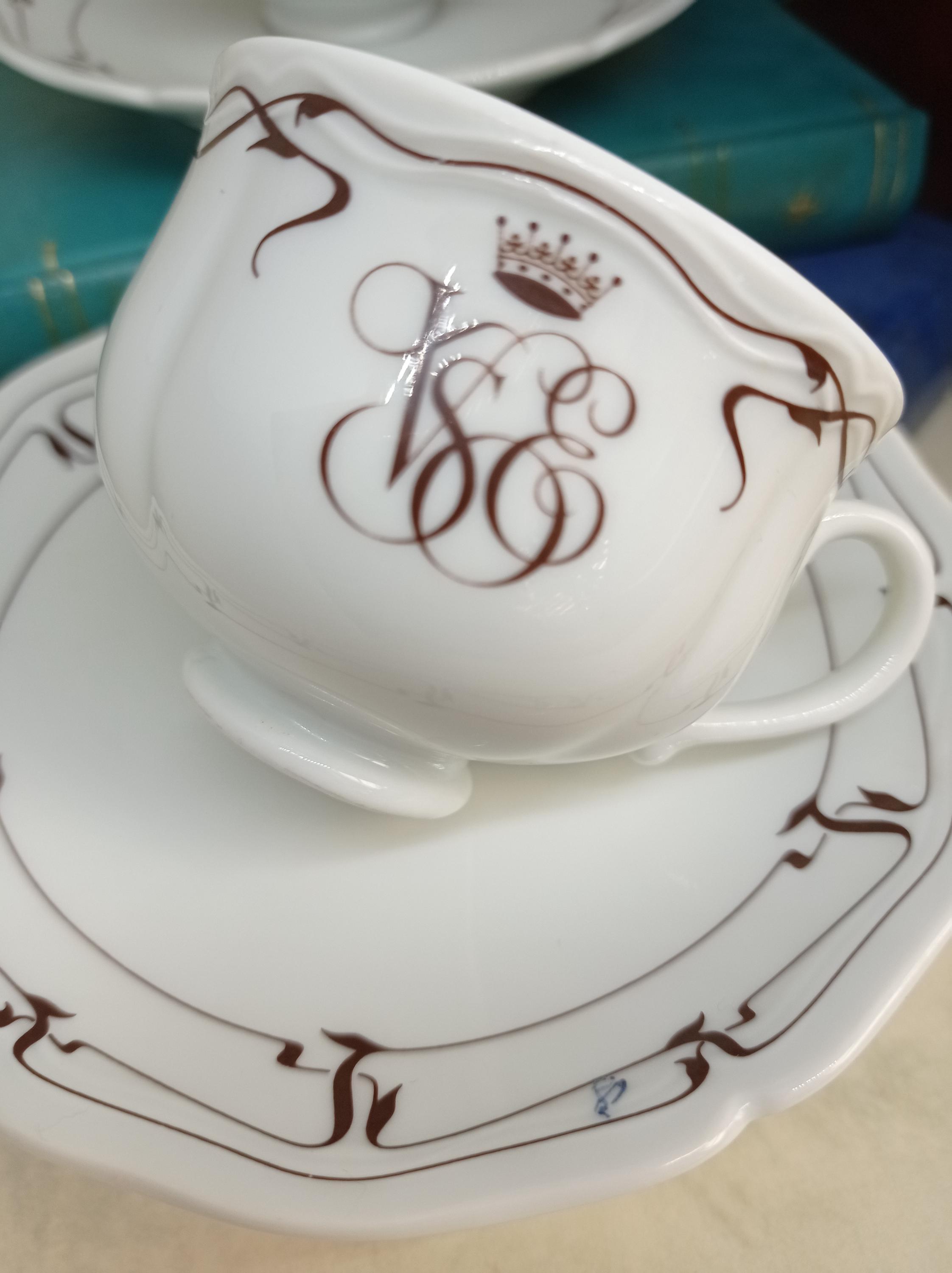 Venice Simplon Orient Express Set of Two Espresso Cups and Saucers