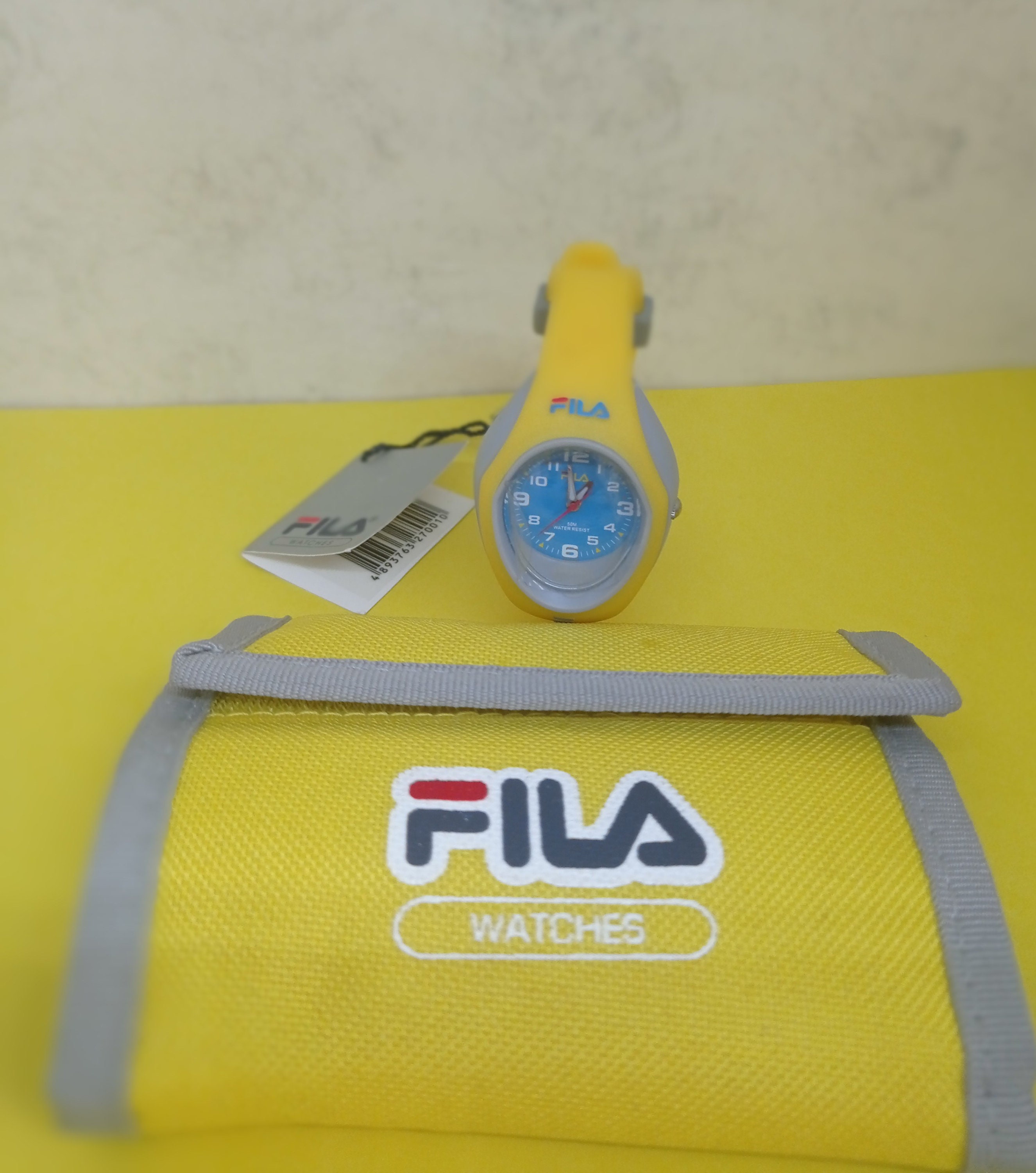 Fila Watch Wallet Set. 1980s 90s Look. Collectors Item. Laser Yellow and Grey With Instruction Leaflet. Etsy