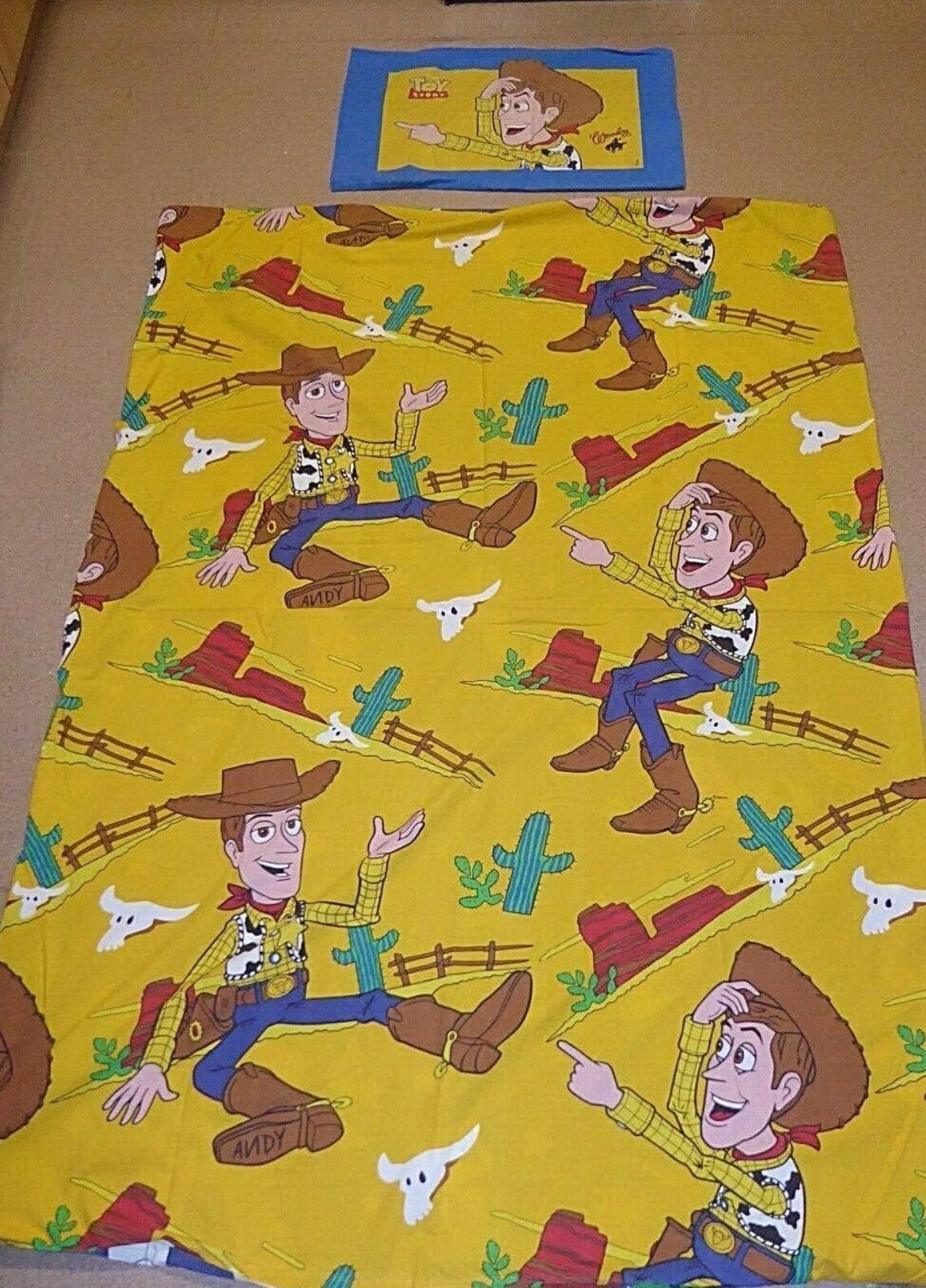 Toy Story Single Bed Duvet Cover. Reversible Woody the Cowboy | Etsy