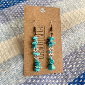 Western Turquoise Dangle Earrings, Gifts for her, Rodeo Earrings, Western Earrings, Cowgirl Earrings, Western Jewelry, Western Bride