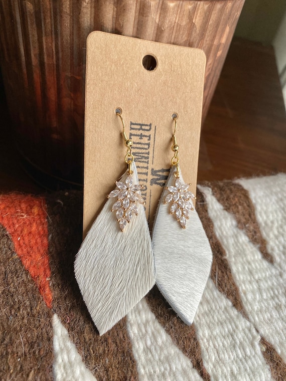 True Western Wear~ Iron Bullskull Drop Earrings Earrings - Kim's Korner  Wholesale