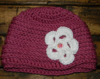 Crochet Ribbed Women's or Young Adult Hat