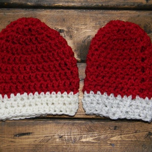 Crochet Preemie Santa Hats image 2