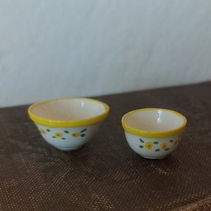 Miniature Farmhouse Ceramic Bowls