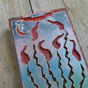 Hot Pepper Plant Terra Cotta Wall Hanging