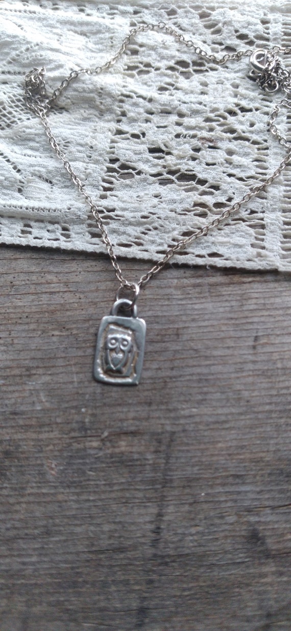 Silver Owl Necklace