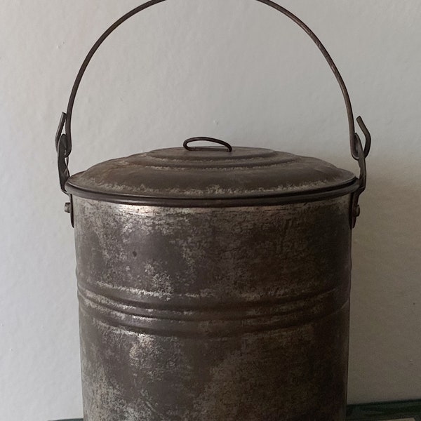 Antique Tin Lunch Pail