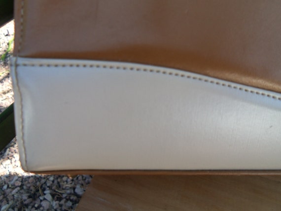 Two Tone Leather Handbag - image 3