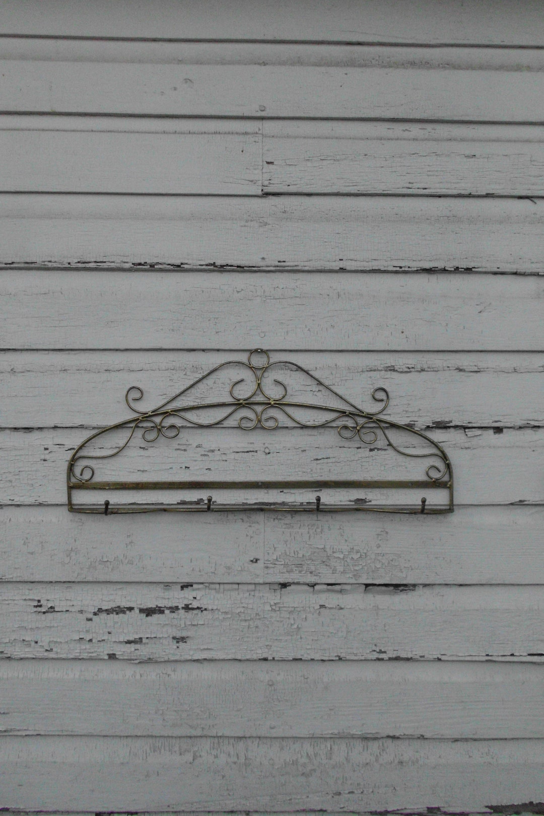 Large Wrought Iron Wall Coat Rack Kitchen Wall Hooks - Etsy