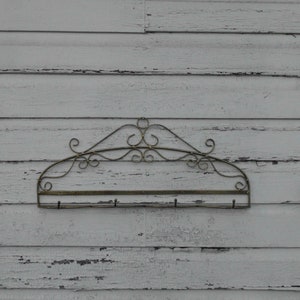 Large Wrought Iron Wall Coat Rack Kitchen Wall Hooks - Etsy