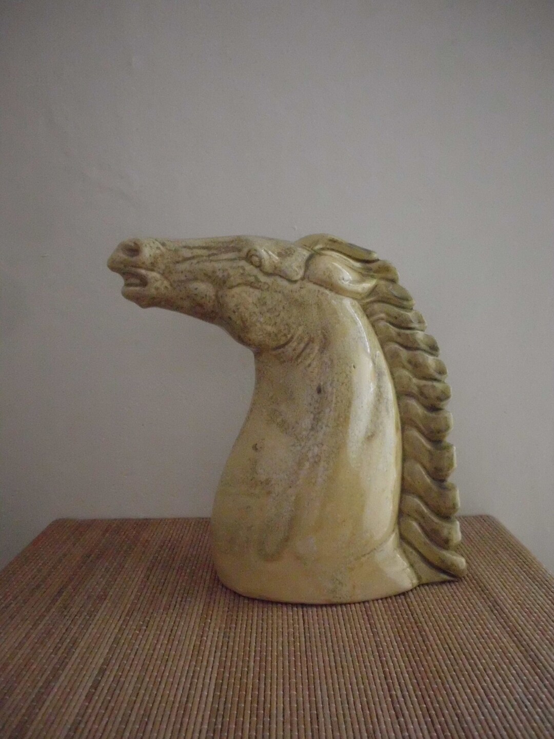 Large Ceramic Horse Head Sculpture Etsy