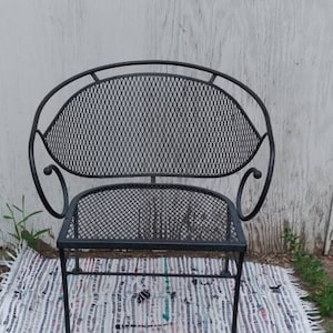 REDUZIERT Mid Century Mod Schmiedeeisen Stuhl