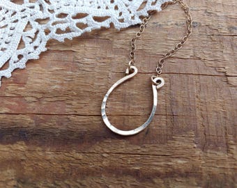 Gold Filled Charm Holder Necklace