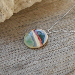 Impressionist Landscape Necklace image 3