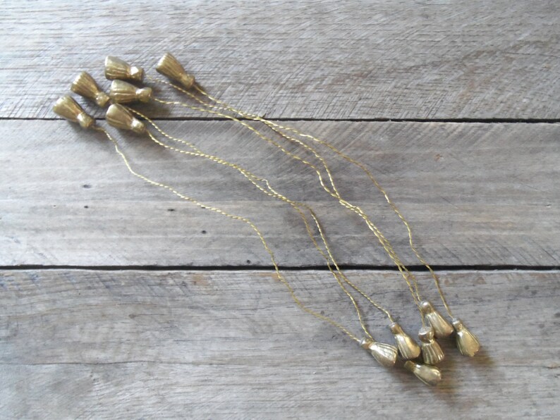 Vintage Brass Flexible Wire Ties Etsy