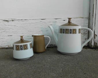 Servicio de café o tetera de mediados de siglo - Royal Ceramics Japanware