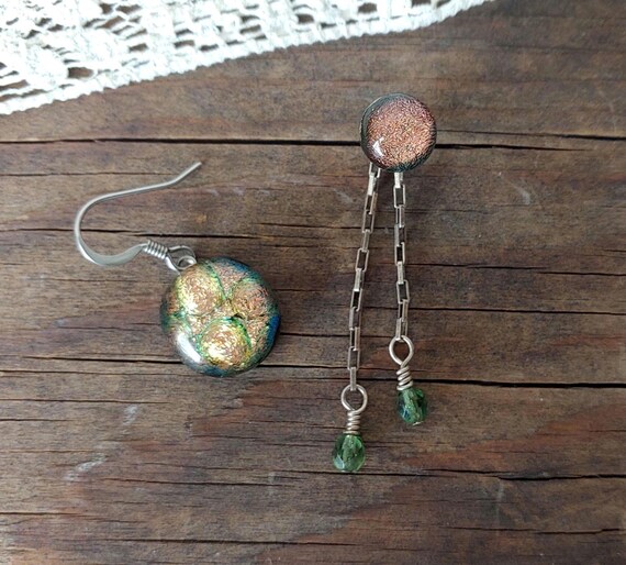 Celestial Glass Dangle Earrings - image 10