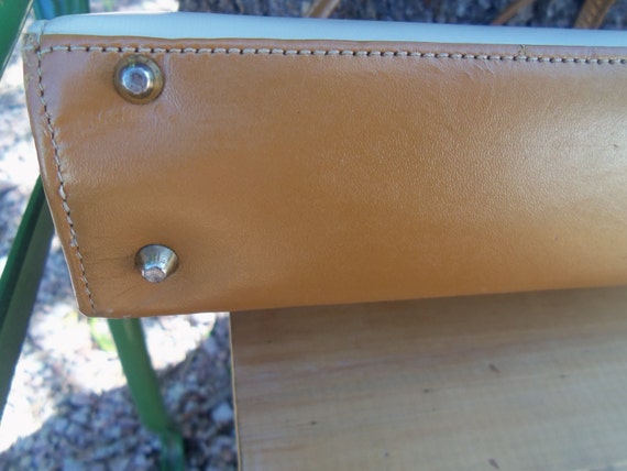 Two Tone Leather Handbag - image 6