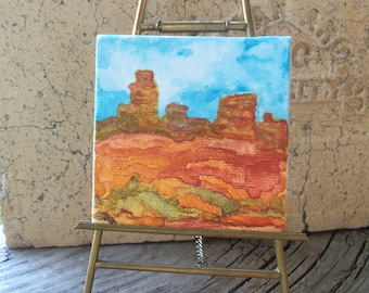 Desert Palette--Mini Watercolor Landscape