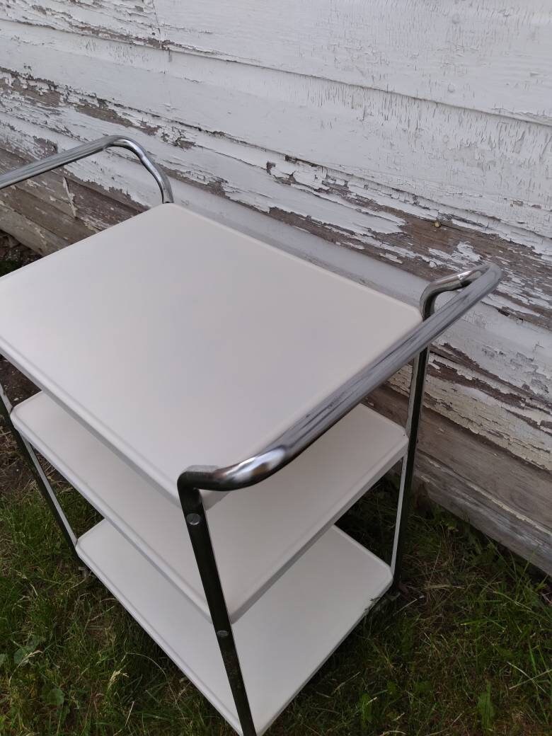 Carro de metal laminado moderno de mediados de siglo | Etsy