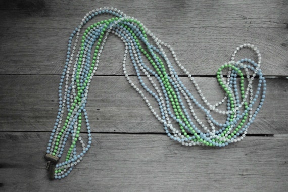 Long Beaded Flapper Necklace - Hippie Necklace - image 2