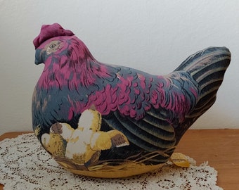 Vintage Stuffed Hen