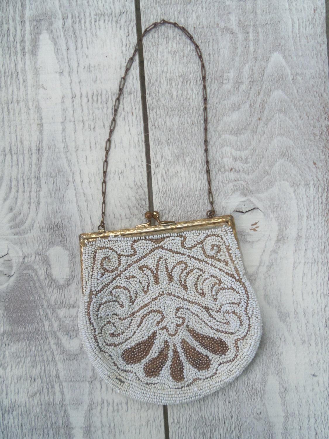 Small Gold Beaded Purse main image 0