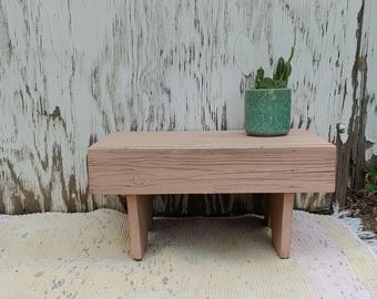 Little Pink Wood Bench