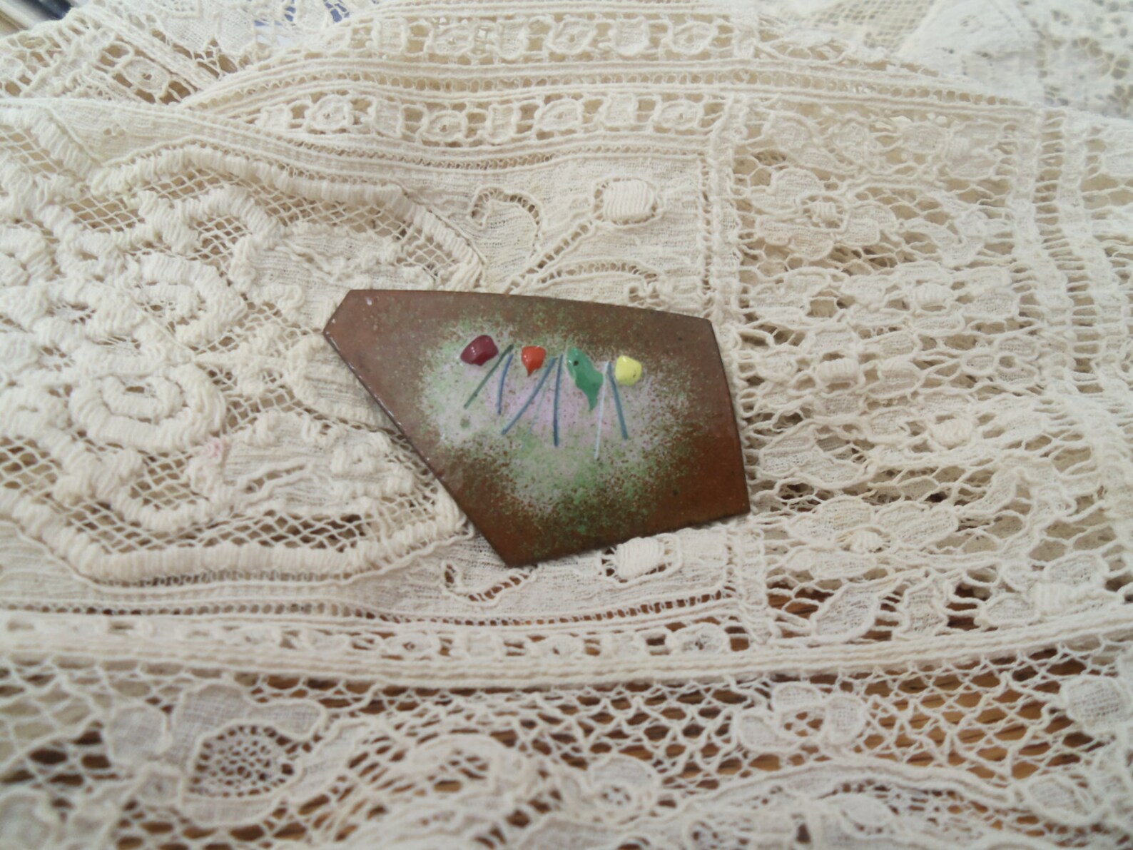 Vintage Copper Brooch main image 1