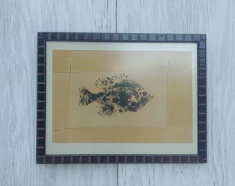 Originele print fossiele vissen