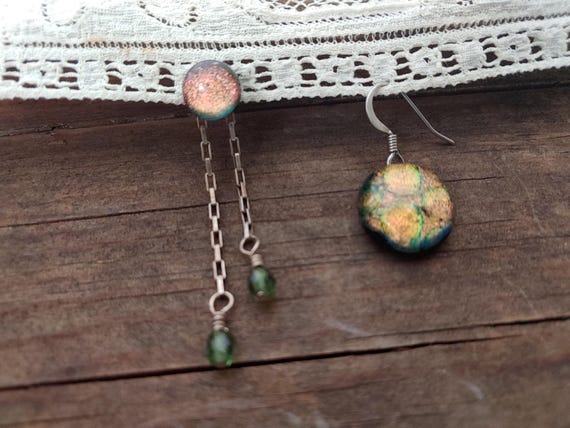Celestial Glass Dangle Earrings - image 6