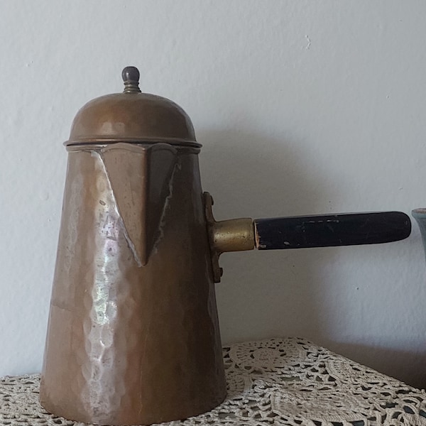 Turkish Copper & Brass Coffee or Tea Pot