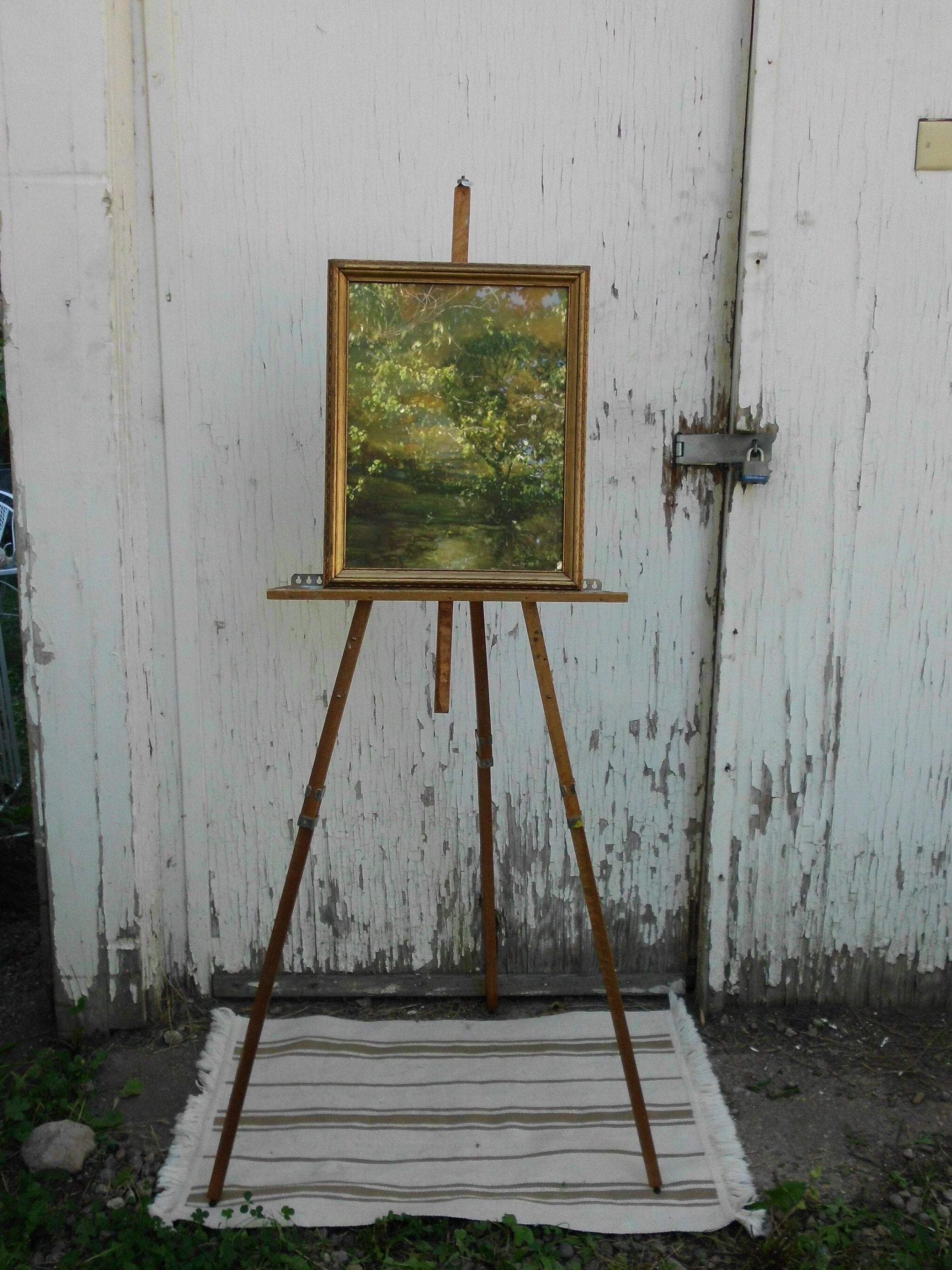 Large Antique Artists Easel – English Country Home