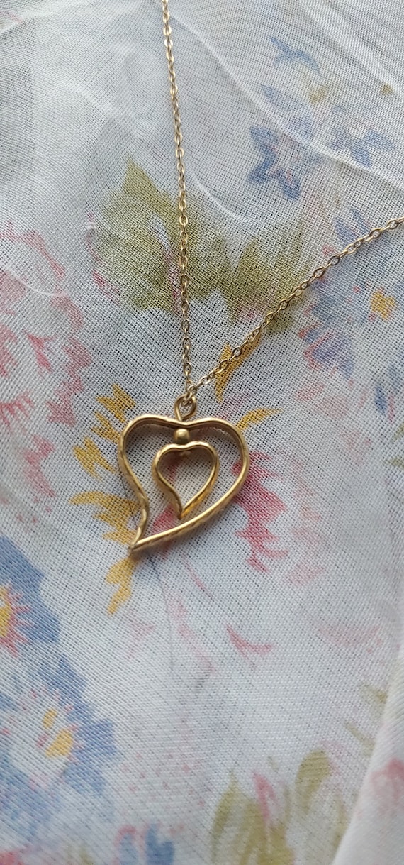 Gold Filled Double Heart Necklace