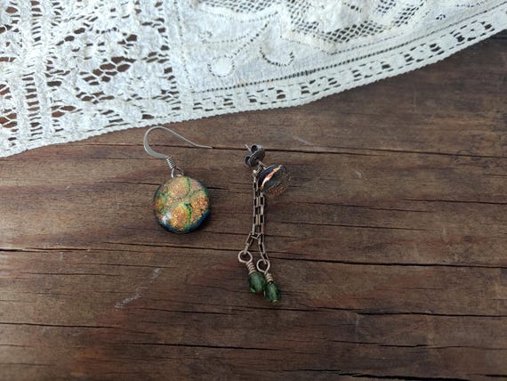 Celestial Glass Dangle Earrings - image 8