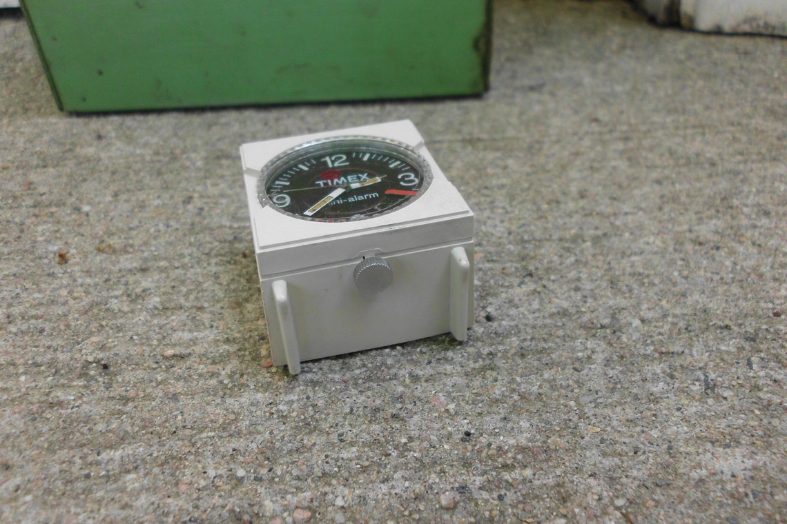 Itty Bitty Timex Mini Alarm Clock Battery Powered Mini Alarm Etsy