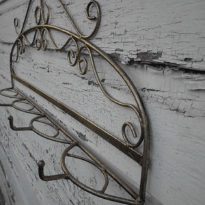 Large Wrought Iron Wall Coat Rack Kitchen Wall Hooks - Etsy