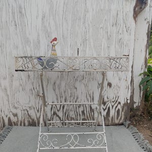 Vintage wrought iron glass top table - Etsy 日本