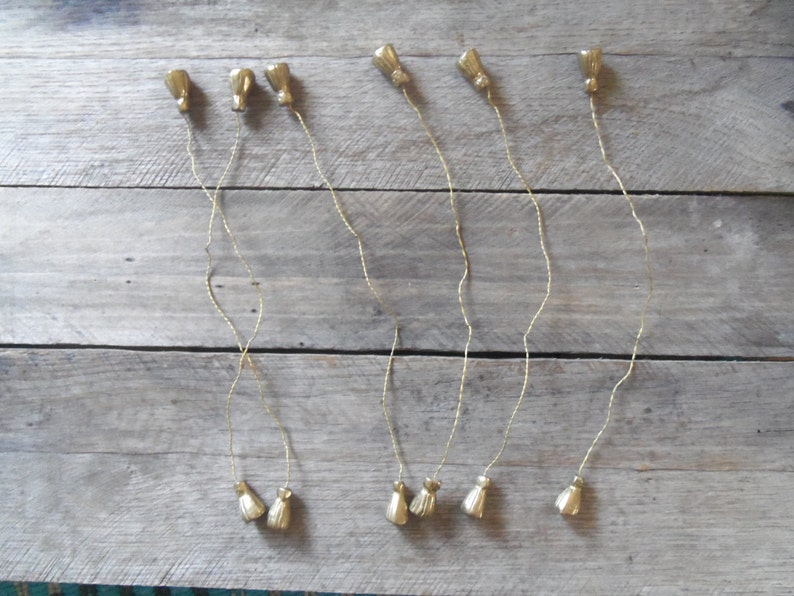 Vintage Brass Flexible Wire Ties Etsy