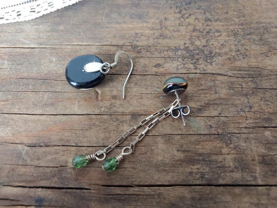 Celestial Glass Dangle Earrings - image 11