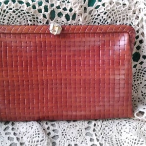 Vintage Faux Leather Clutch